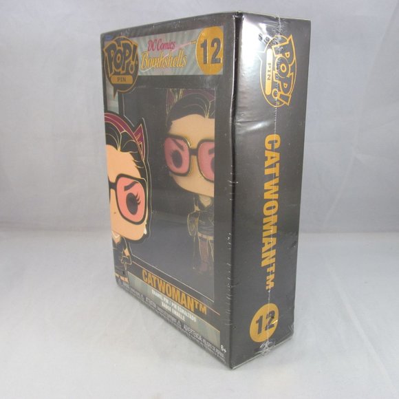Funko Pop Enamel Pin Comics Bombshell 12 Catwoman New - Picture 7 of 9